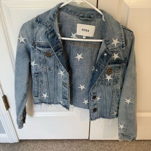 Pistola star embroidered Jean jacket